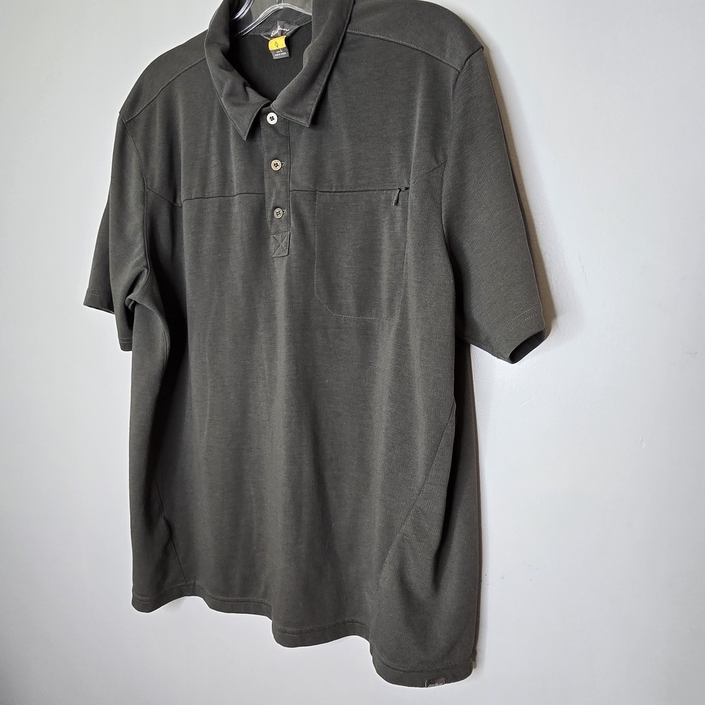 Eddie‎ Bauer Travex Polo Shirt Green & Gray Lot Of 2 Mens Size Large EUC - Picture 8 of 11